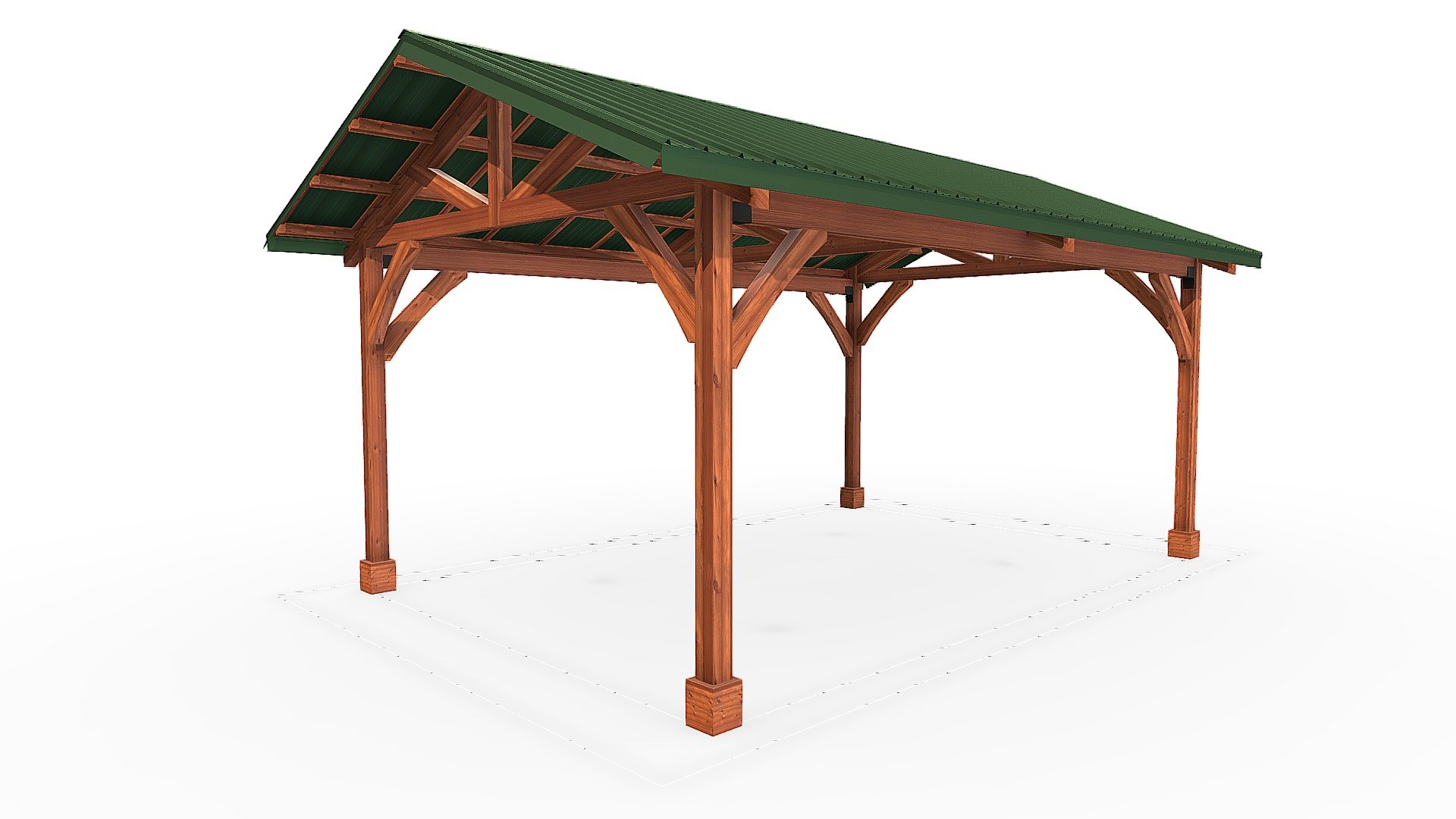 Custom 25 ft W x 16 ft W Pavilion - 3D model by Conceptual Engineering ...