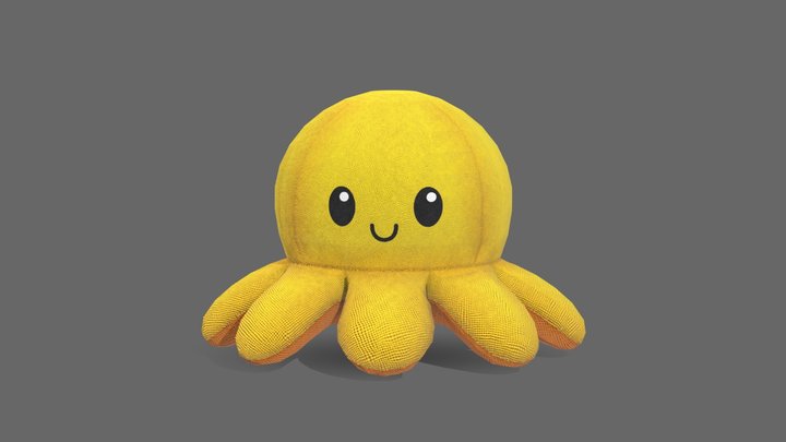 Plush Octopus 3D Model