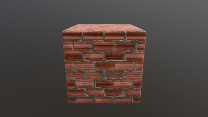 Brick Material 3D Model