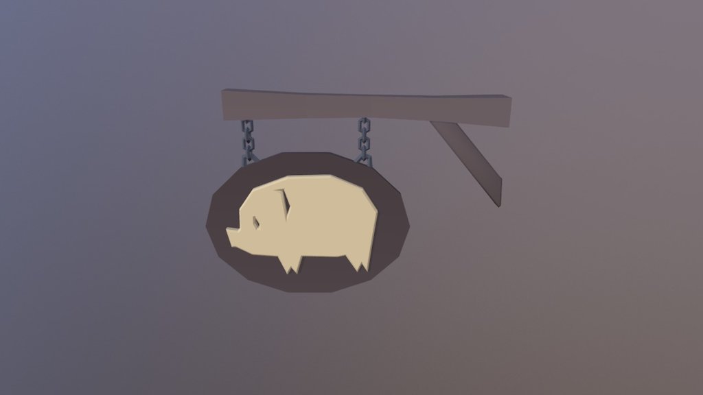 Butchers Wooden Sign