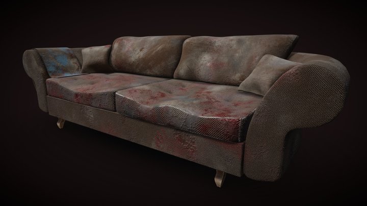 Bloody Post Apocalyptic sofa – Free 3D Model STL