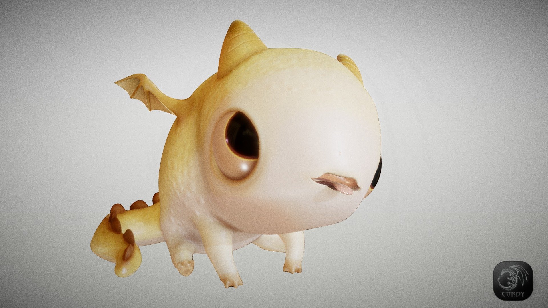 Pebble dragon Sunny - 3D model by Cordy [1f41ce5] - Sketchfab