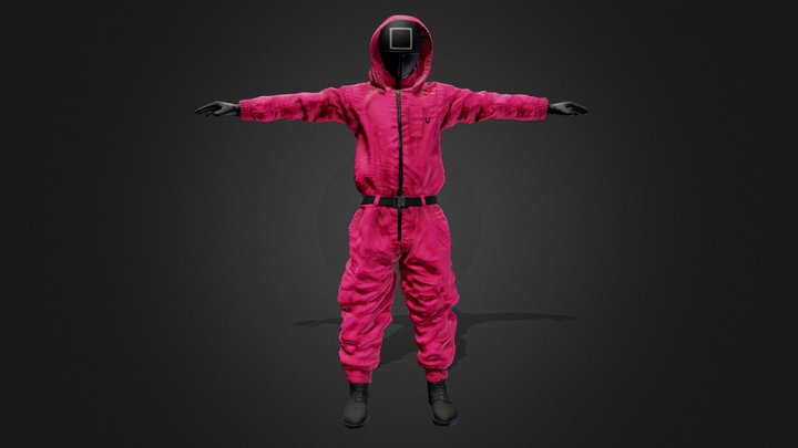 Squid Game square soldier 3D Model