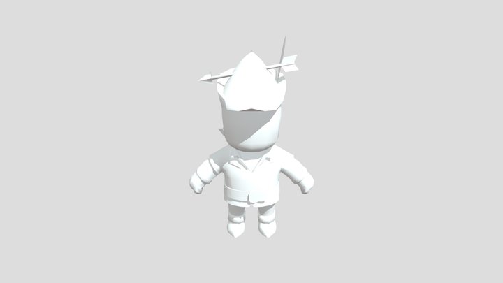 stumble guys Dr Egg 3D model 3D printable