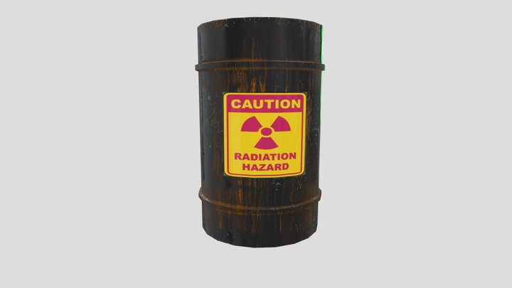 Metal Barrel 3D Model