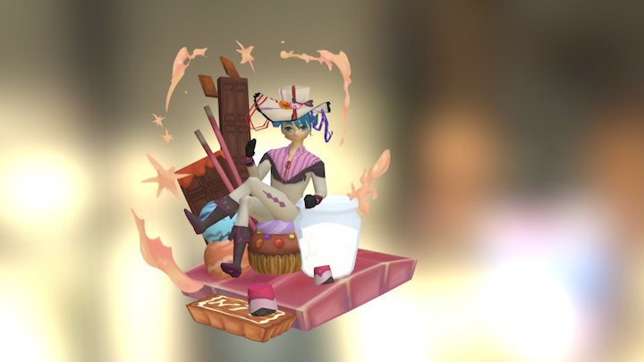 B 3D Model