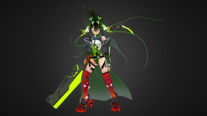 Skatin' Through The Battlefield! 3D Model