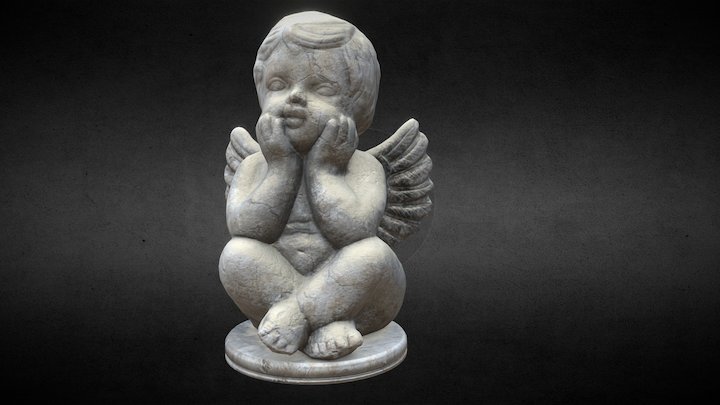 Baby Angel Statue 3D Model