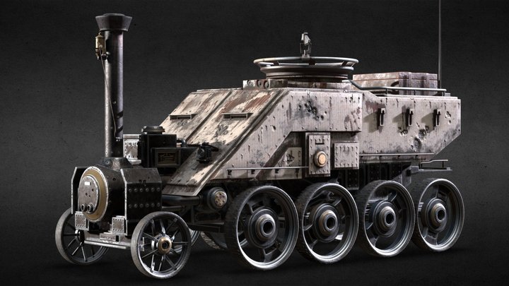 Armored Wagon #wildwestchallenge 3D Model