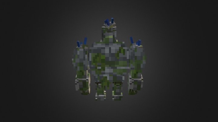 Golem - Minecraft 3D Model