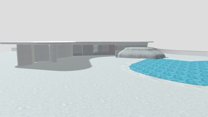 Casa das Canoas - Oscar Niemeyer 3D Model
