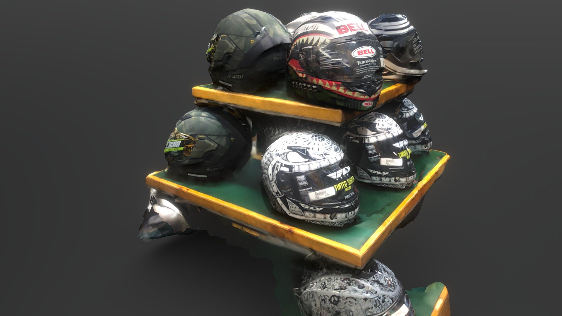 AR Quick test of helmets