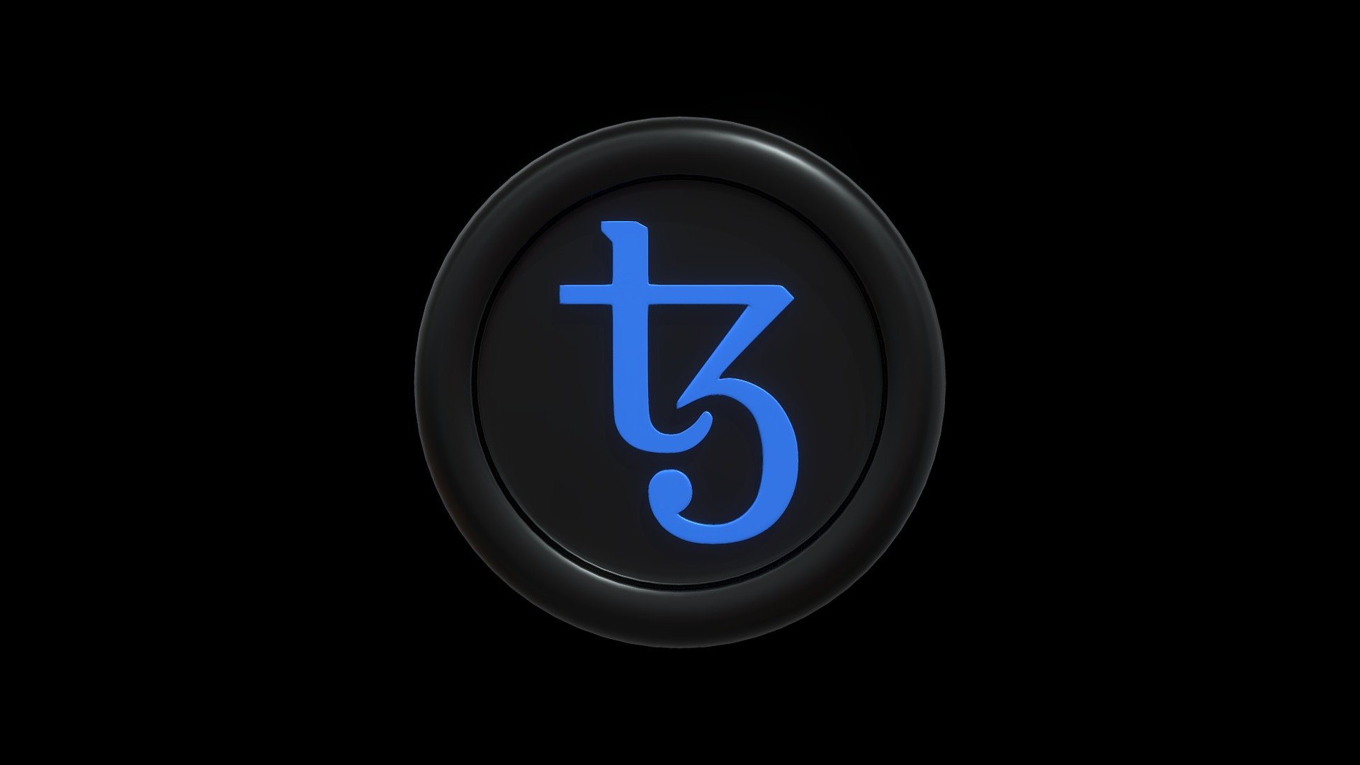 Tezos or XTZ Crypto Coin with cartoon style - Buy Royalty Free 3D model ...