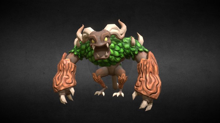 Nature Golem 3D Model