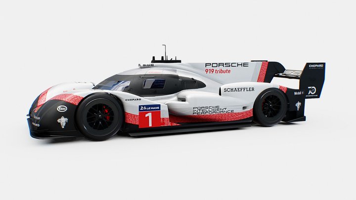 Porsche 919 Hybrid Evo | www.vecarz.com – Modelo 3D gratuito STL