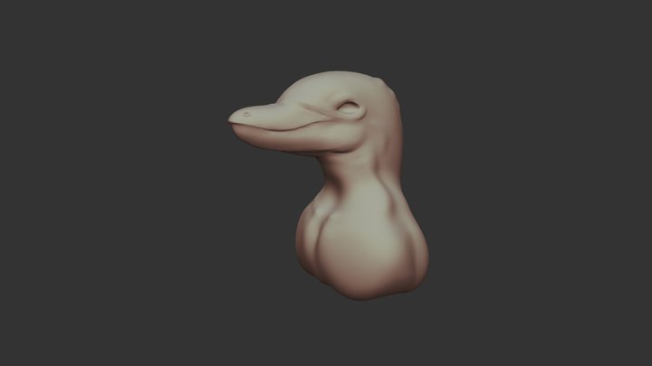 Dolphin Man 3D Model