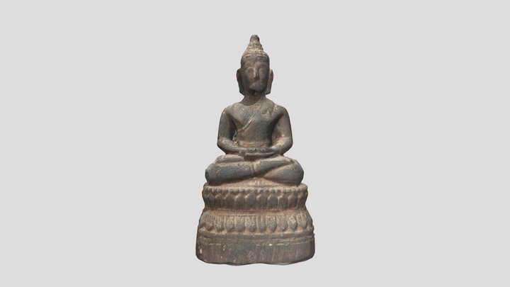 Wooden Buddha (3) 3D Model
