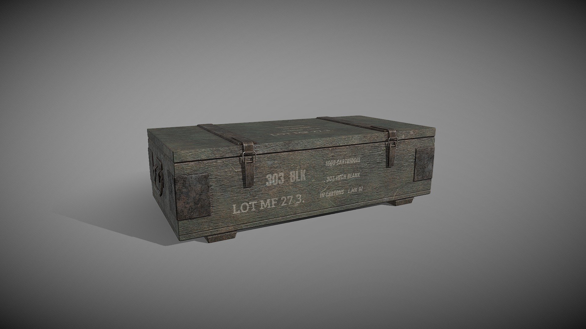 Military War Box Model 3D Low-poly 3D model - Buy Royalty Free 3D model ...