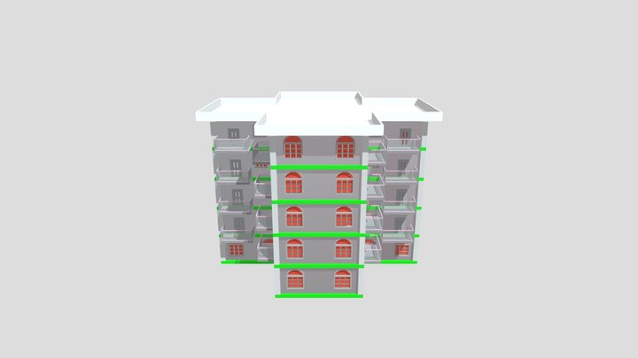 5 floor  Bildeng 3D Model