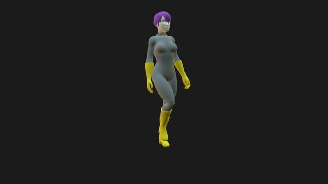 Ciclo de Caminhada - Mulher 3D Model