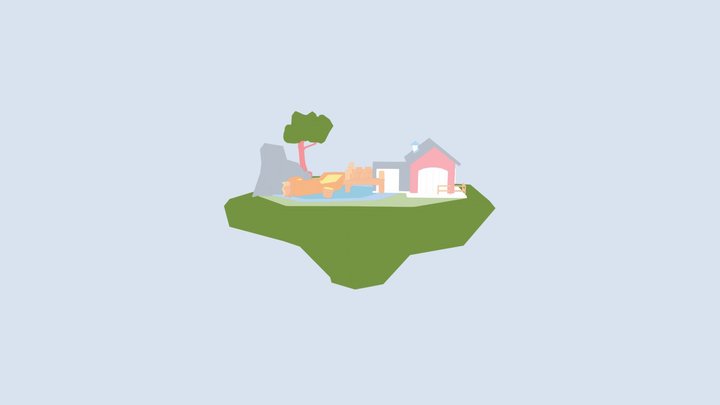 land 3D Model