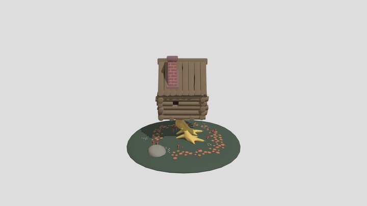 A hut on chicken legs 3D Model