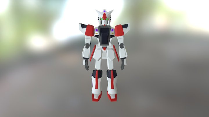 Gundam (Animated) 3D Model