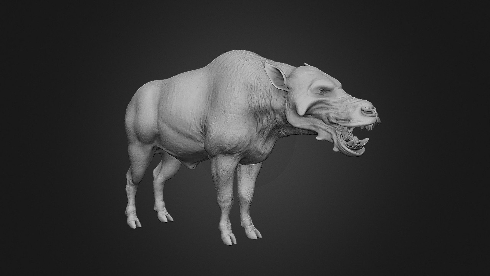 Daeodon Shoshonensis - 3D model by Ecrypthalas [1f543c6] - Sketchfab
