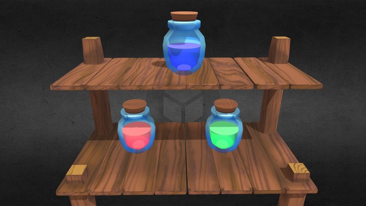 Potion Stall - Legend of Zelda 3D Model