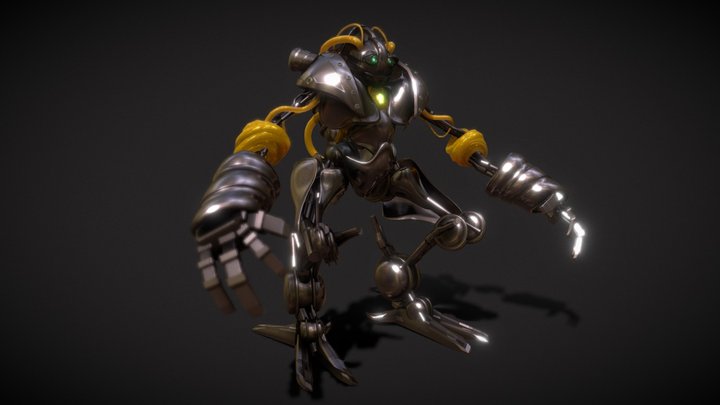 Rusty Robot 3D Model