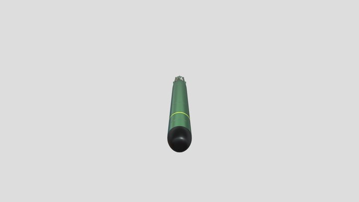 MK 48 Torpedo 3D Model