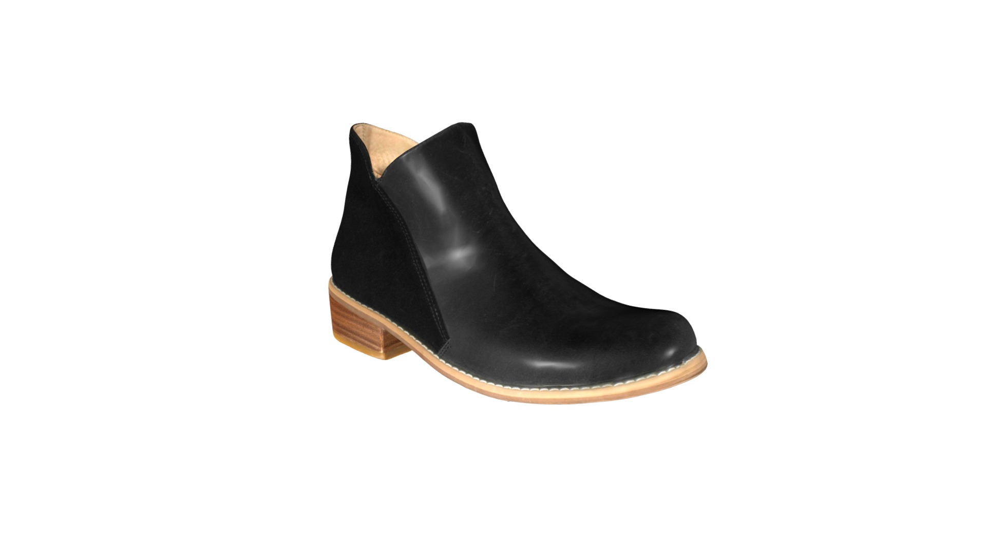 3D model Modelo - This is a 3D model of the Modelo. The 3D model is about a black high heeled shoe.