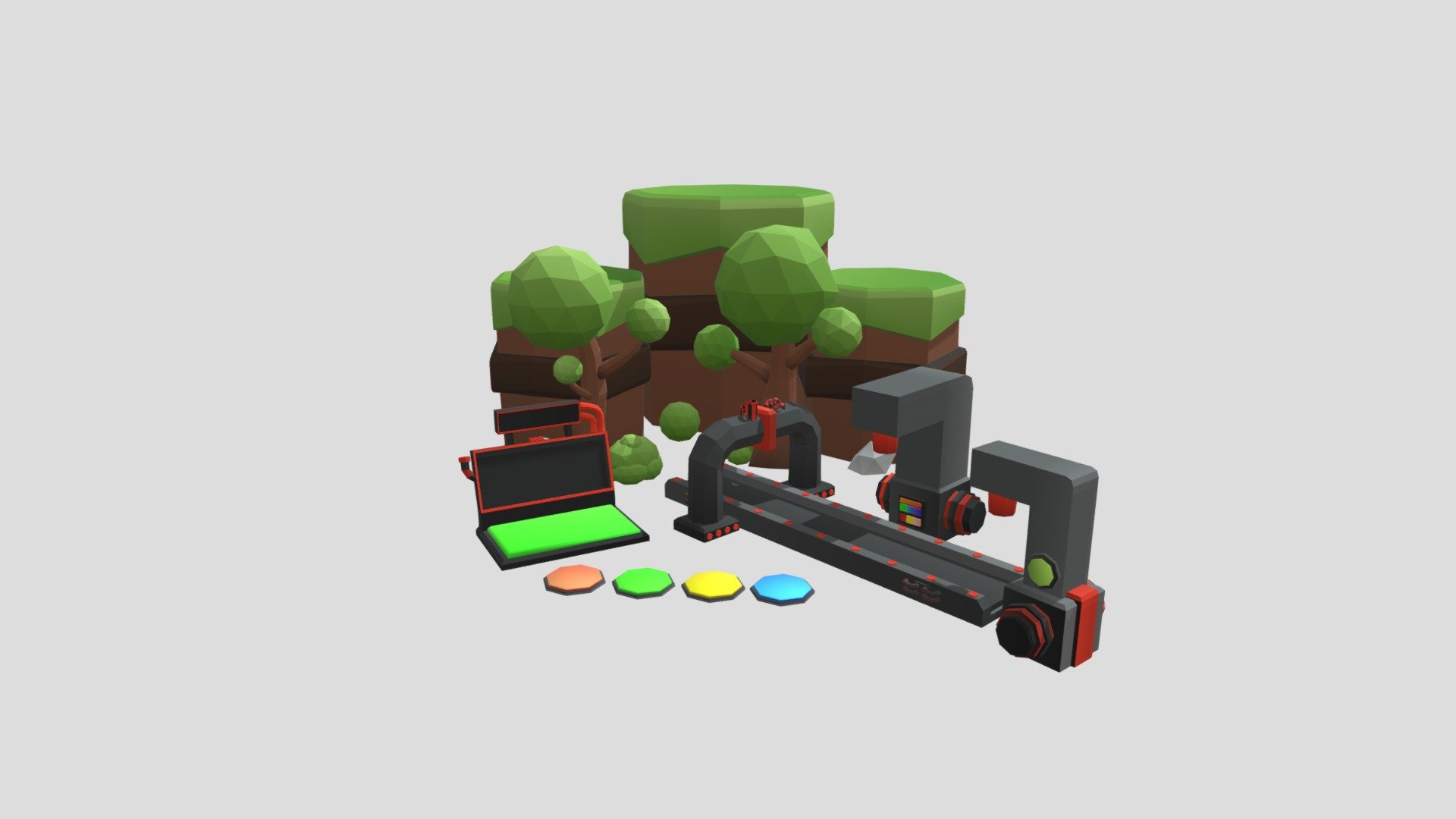 Tycoon Asset Pack #1(Sketch Fab2) - Download Free 3D model