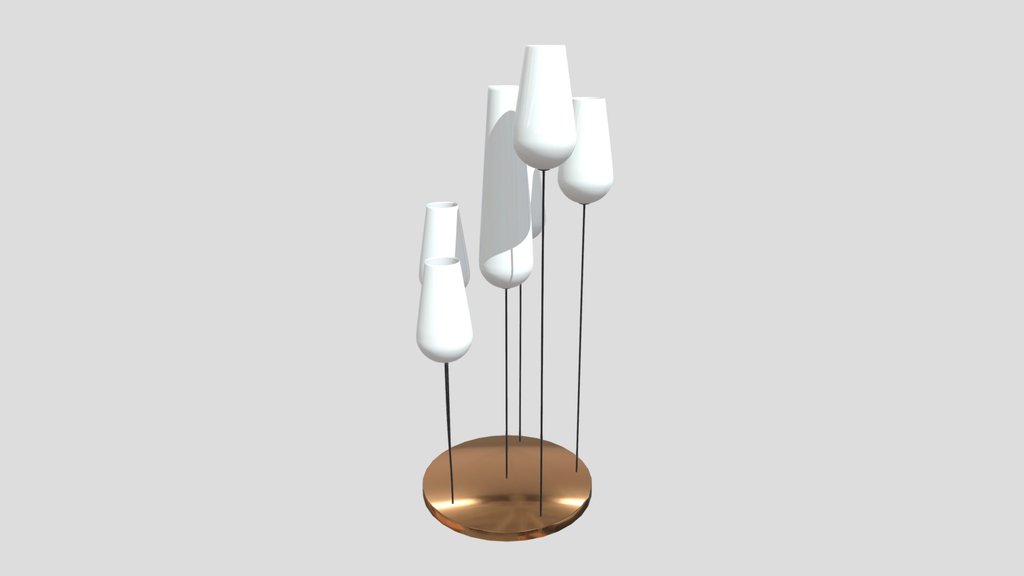 Chandelier Semitransparent Glass