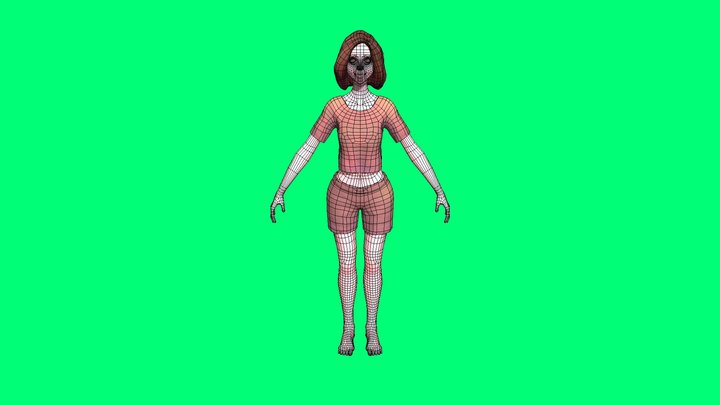Character LOD1 3D Model