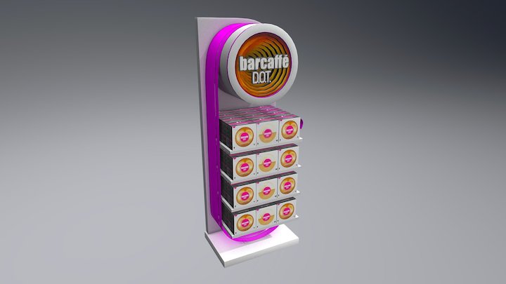 Funbox - Barcaffe DOT 40x60 display 3D Model