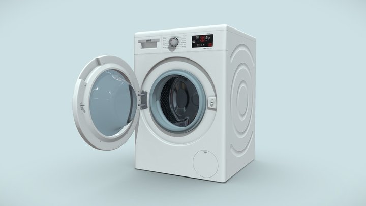 lowpoly washing machine 3D Model