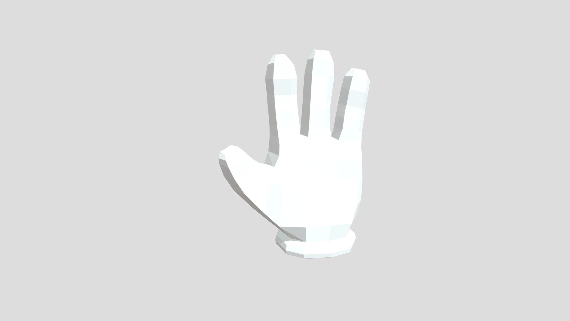 Low Poly Gloved Hand - Download Free 3D model by CitrusH (@venture ...