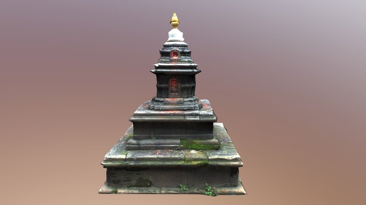 Shrine (Temple) Low Poly Photogrammetry 3D Model