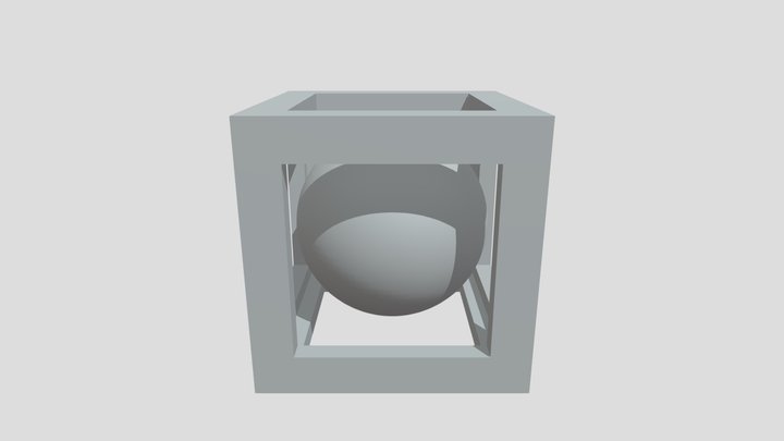 Ball In Cage 3D Model