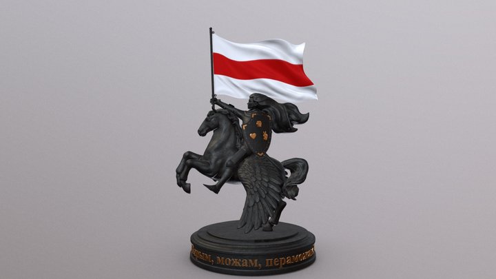 Lady Knight 2020 Belarus  ❤️✊✌️ 3D Model