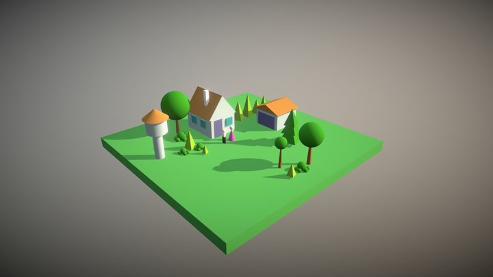 First Low Poly Project 3D Model