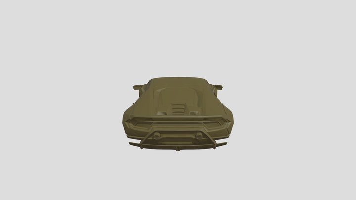 3D printable Lamborghini 1/18th scale 3D Model
