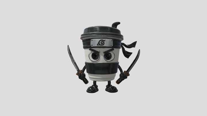Capuccino Assasino brainrot italian 3D Model