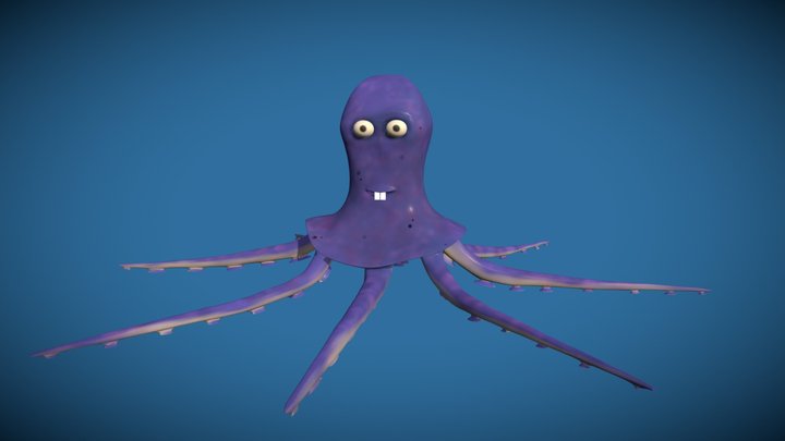 Octopus Stylized 3D Model