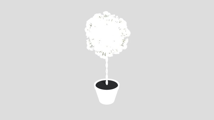 Rose Bush Standardised White – Modèle 3D gratuit STL