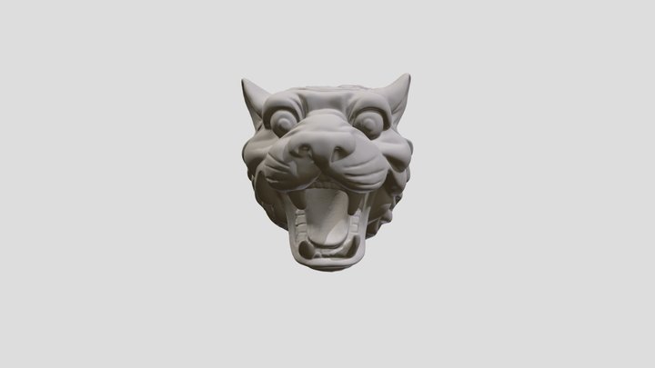 Tiger Key Holder 3D Model
