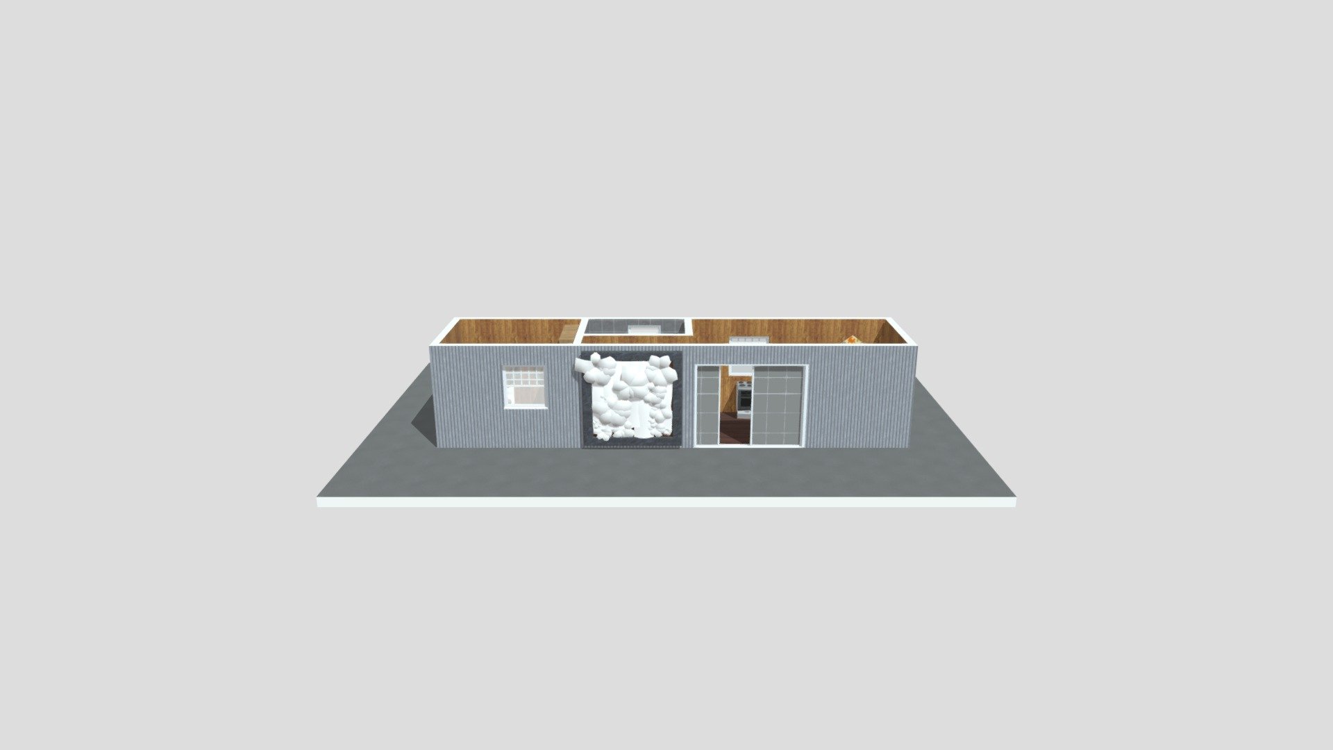 Container tiny house 40 feet hc - Imported — Sketchfab embed 3D viewer