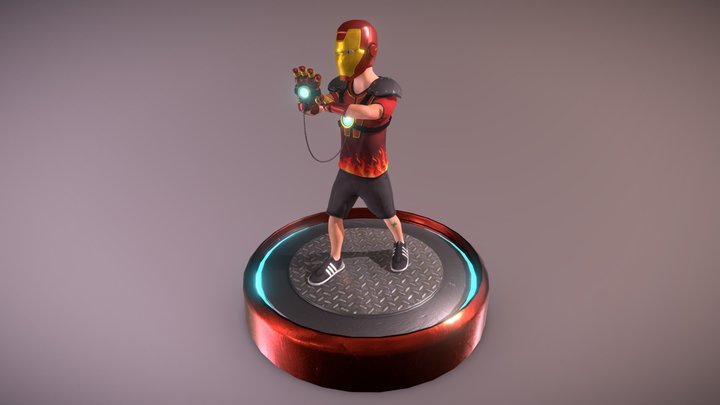 Iron Man Teenager 3D Model
