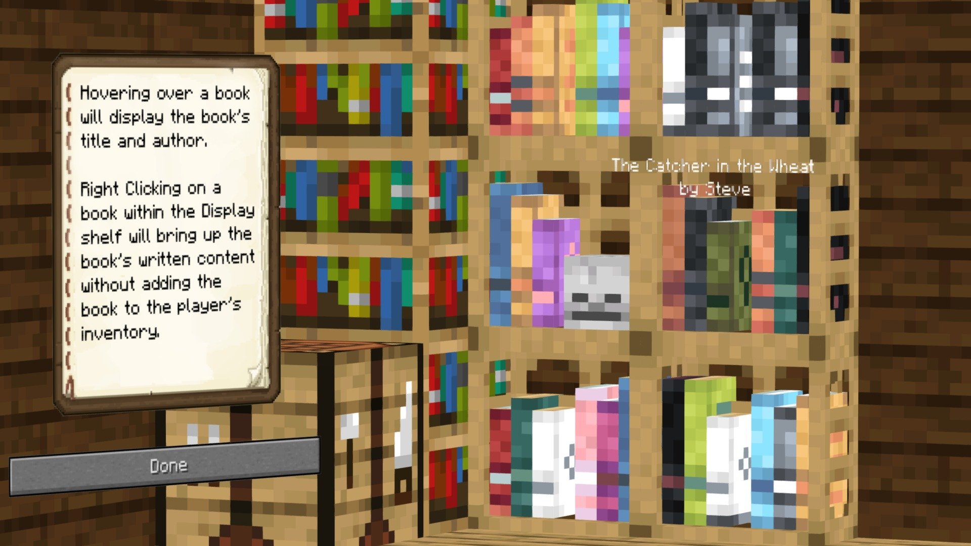 Minecraft Idea Display Shelves and Dyed Books! 3D model by vabart